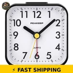 Peakeep Silent Analog Travel Alarm Clock - Black. Fixed Price $31.99.