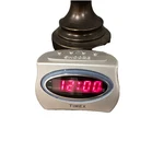 Timex T101S Extra-loud Digital Alarm Clock, Battery Backup, Silver, Contemporary. Fixed Price $8.00.