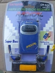 Vintage Aiwa Am Fm Radio Receiver Radical Reflective Armband Purple Yellow Rare. Fixed Price $9.99.