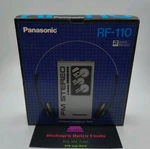 New Panasonic RF-110 Portable Radio Stereo Headphones Am/fm In Box. Nos. Fixed Price $134.95.