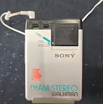 Sony SRF-A1 Am/fm Stereo Walkman Portable Radio Silver Black Belt Clip. Fixed Price $83.00.