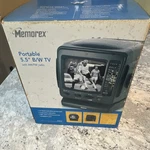 Memorex MT0550 Portable 5.5" Black & White Television W/ Am/fm Radio. Fixed Price $17.95.