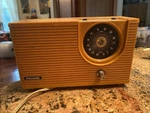 Panasonic RE-6192 Am Fm Radio Orange Tested Works Great Needs Dial. Fixed Price $25.00.