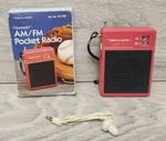 Vintage Realistic Flavoradio Red Handheld Am Fm 12-720 Tested Working. Fixed Price $24.99.