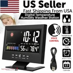 Led Digital Alarm Clock Snooze Calendar Thermometer Hygrometer Weather Display. Fixed Price $10.88.