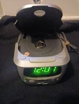 Philips Compact Disc Alarm Clock Radio Model AJ3910/37 Silver Cd Works Great. Fixed Price $25.00.