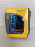 Sony Sports Walkman Am/fm Radio Cassette Player WM-FS191 Yellow Working Vg. Fixed Price $99.99.