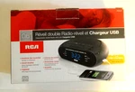 Rca RC207Z Plastic Black 2-ALARM Plug-in Digital Display Usb Clock RADIO.NEW.BB1. Fixed Price $24.00.