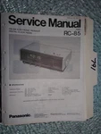 Panasonic RC-85 Service Manual Original Repair Book Radio Am/fm Digital Clock. Fixed Price $19.99.
