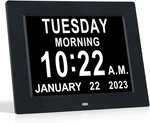 Tmc 8 Inch Dementia Clock For Seniors Large Auto-dimming Calendar Display With. Fixed Price $61.95.