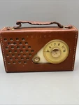 Vintage Philco T4-124 1958 Transistor Radio Leather Case Untested. Fixed Price $80.00.