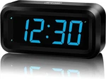 Kwanwa Alarm Clock, Digital Constantly 1.2'' Led Blue Digits Display, Bat. Fixed Price $25.96.