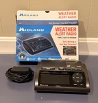 Midland WR400 Black Digital Clock Radio Noaa Weather Alert Am/fm Alarm Charger. Fixed Price $79.99.