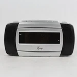 Equity Electronic Alarm Clock Model 30240 Black Silver Turns. Fixed Price $18.22.