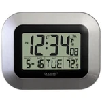 Crosse Wall Clock Digital Atomic 7" Silver Indoor Temperature Display Modern. Fixed Price $34.49.