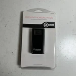 Radioshack 1201518 Black Am/fm Digital Pocket W/lightweight Earbuds - New. Fixed Price $21.24.