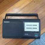 Vintage Sony Fm/am Band Radio ICF-24 Portable Aa Batteries/power Cord-works. Fixed Price $18.00.