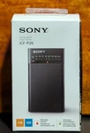 Sony Icf P26 Portable Analog Am Fm Radio Black Led New. Fixed Price $79.99.