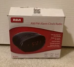 Rca Am/fm Alarm Clock Radio Black Red RC2012. Fixed Price $8.50.