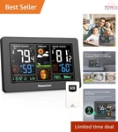 Wireless Weather Station Digital Indoor Outdoor Thermometer Barometric Pressure. Fixed Price $54.98.