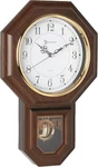 Timekeeper Essex Westminster Chime Faux Wood Pendulum Wall Clock, 17.5" 11.25". Fixed Price $156.49.