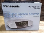 Panasonic RC7200 Am-fm Clock Radio Alarm Digital-missing Battery Cover-tested.. Fixed Price $34.99.