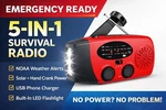 Solar Radio Hand Crank Led Flashlight Multifunctional Emergency Camping. Fixed Price $29.99.