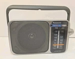 Panasonic RF-2400D Am/fm 2-BAND Portable Radio Silver With Headphone Jack. Fixed Price $39.99.