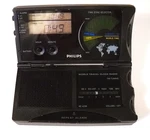 Vintage Phillips Folding World Travel Quartz Clock Radio New Battery - Works!. Fixed Price $26.00.
