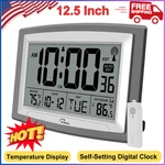 Atomic Clock With Indoor Outdoor Temperature, Self-setting Digital Wall. Fixed Price $38.99.