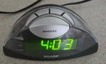 Sharp Alarm Clock SPC-019A With Snooze Button And Battery Backup Tested. Fixed Price $8.99.