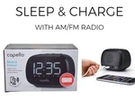 Capello Sleep & Alarm Clock Easy Read Usb Phone Charger Am/fm Radio CR22. Fixed Price $29.99.