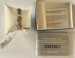 New Seiko SUP332 Tressia 26 Diamonds Solar Mother Of Pearl Dial Women's Watch. Fixed Price $179.00.