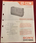 Original 1979 ICF-C23W Sony Service Manual. Fixed Price $17.96.