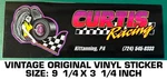 Curtis Racing - Vintage Original Decal Sticker Kittanning, Pa. Fixed Price $9.45.
