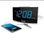 Sharp Jumbo 1.8 Led Curved Display Alarm Clock Black W/usb Port. Fixed Price $22.99.