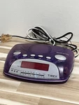 Timex T235P Translucent Purple Nature Sounds Am/fm Alarm Clock Radio Working. Fixed Price $35.99.