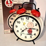 Vintage It's The Great Big Alarm Clock Charlie Brown Salton 14" Tested W- Box. Fixed Price $65.00.