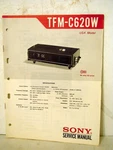Sony TFM-C620W Fm/am Digital Clock Radio Org 1972 Owner Service Manual. Fixed Price $25.00.
