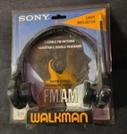 Vintage Sony Walkman Fm/am Adjustable Double Headband Srf -H2 Headphones Nip. Fixed Price $79.99.