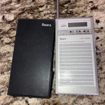 Working Radio Vintage Super Slim Sears 564 24160050 Am/fm "lcd Portable Pocket.. Fixed Price $50.00.