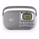 Brand New--axess PR3204 Silver Am/fm SW1/SW2 4-BAND Radio Receiver W/alarm Clock. Fixed Price $21.95.