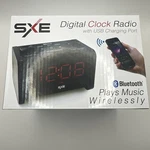 Sxe Digital Clock Radio W/ Usb Charging Port Bluetooth New. Fixed Price $19.99.