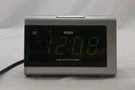 Rca Model RP5420A Multi Function Dual Wake Alarm Clock Am/fm Radio Silver. Fixed Price $14.99.