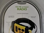 Sportline Walk Run Collection Am Fm Headset Armband Radio Silvertone Blue. Fixed Price $15.99.