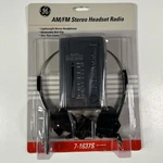 Ge Am/fm Stereo Headset Radio 7-1637S 90'S Sealed New Vtg. Fixed Price $19.99.