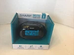 Sharp Digital Ascending Alarm Clock Black Lcd Display Battery Operated Snooze. Fixed Price $8.99.