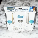 Brand New Silver Better Living Shower Station Dispenser W/am/fm Radio & Clock. Fixed Price $30.50.