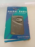 Vintage Optimus Am Fm Pocket Radio Complete Earphone Boxed 12-794 Tested Works!. Fixed Price $23.39.