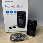 Memorex MR4210 Am/fm Pocket Radio With Dynamic Bass System And Earbuds Black. Fixed Price $16.98.